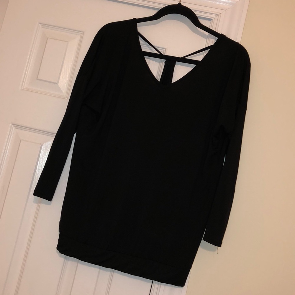 Black top open back